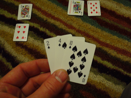 Make 10 - a hand of 3 cards.