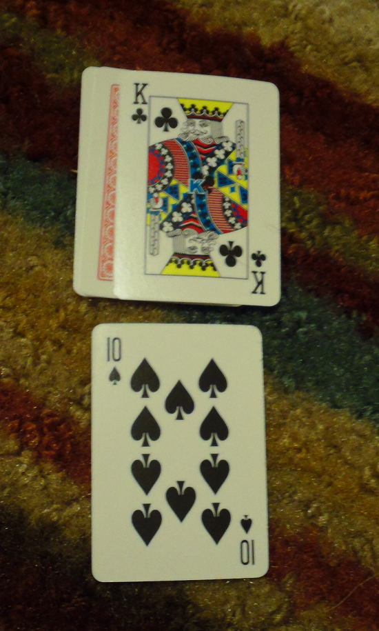 Make 10 - Make 10 with a 10 number card on its own.