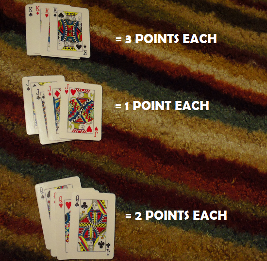 Make 10 - Face card point values.